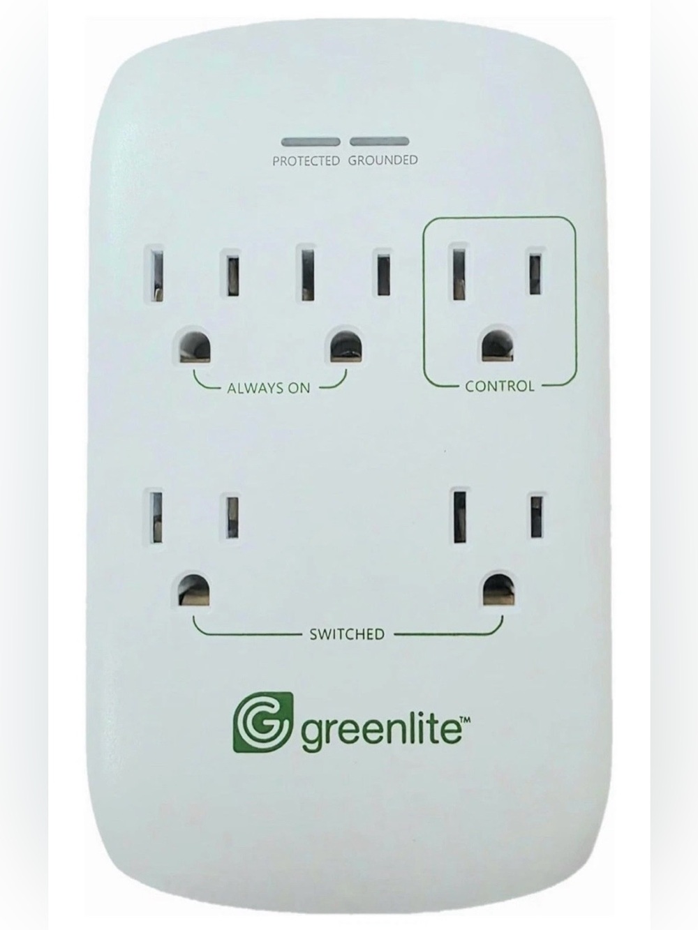 NEW GREENLITE 1225J WALL SURGE PROTECTOR ENERGY SAVING SMART POWER 5 OUTLET